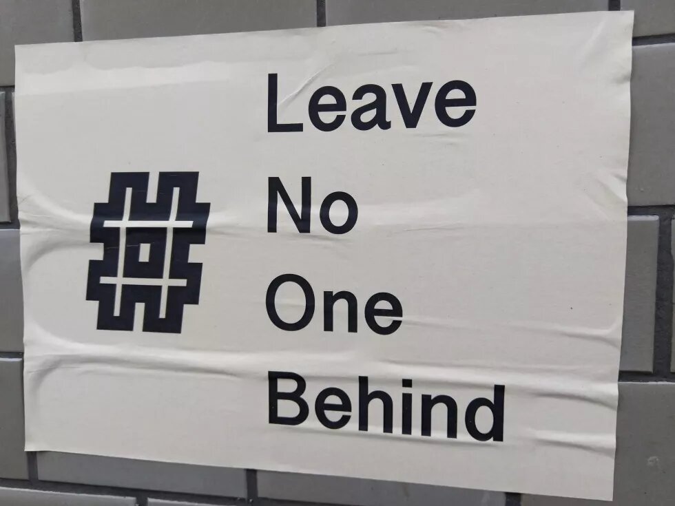 Leave no one behind -Banner